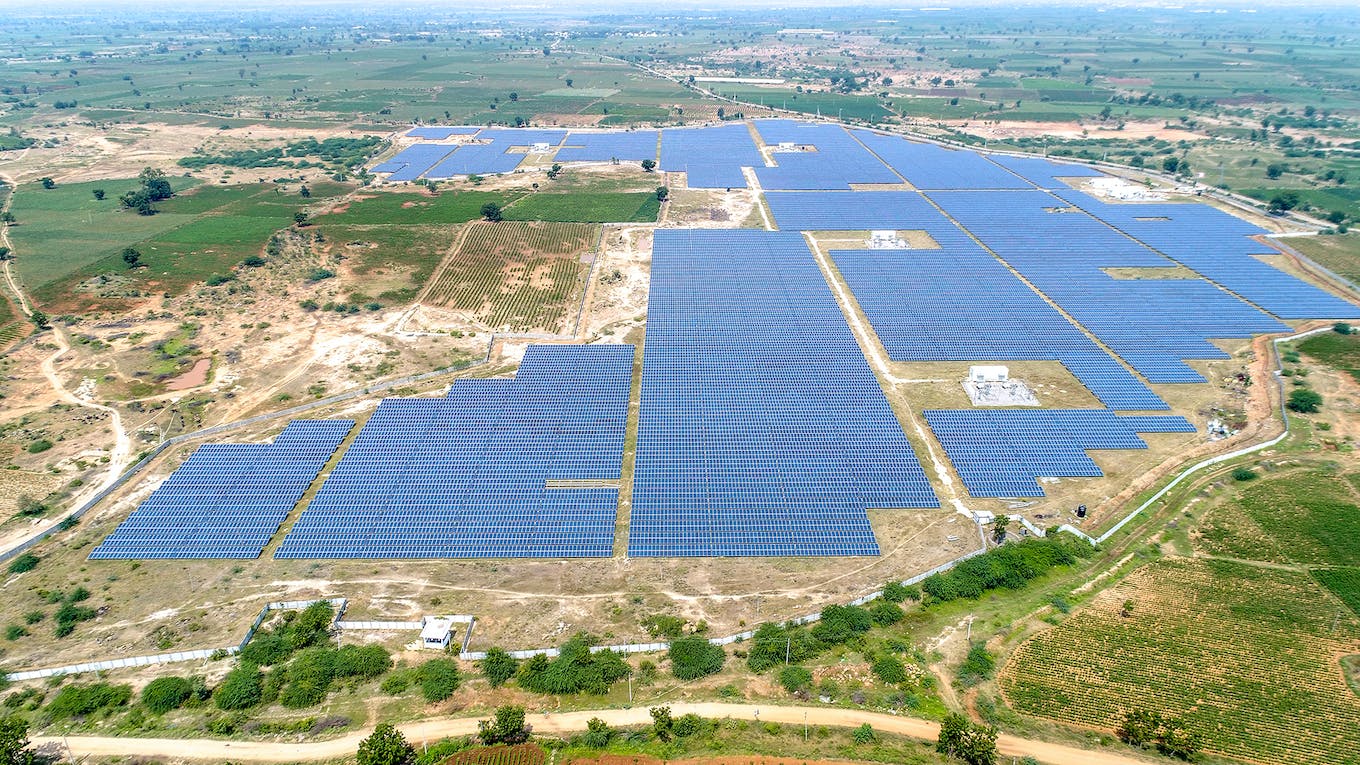 Solar Power Plant Telangana II in state of Telangana, India, 12-MWp DC